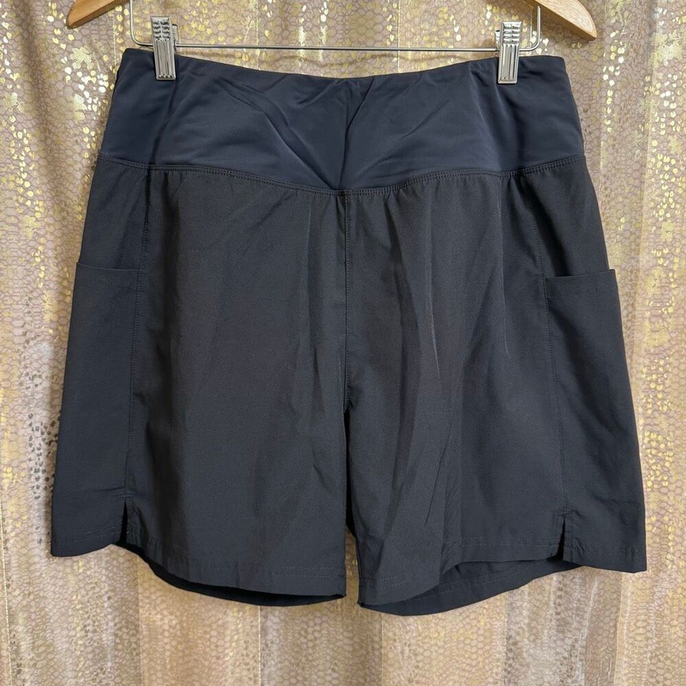 Baleaf Women's Black Athletic Shorts With Built In Liner XL